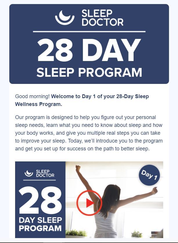 28-Day Sleep Wellness Program