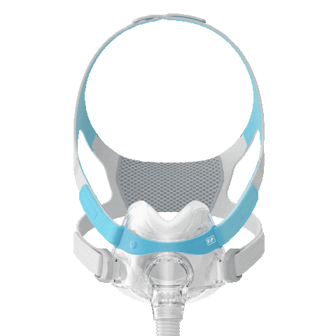 360 degree rotating view of fully assembled evora full face mask